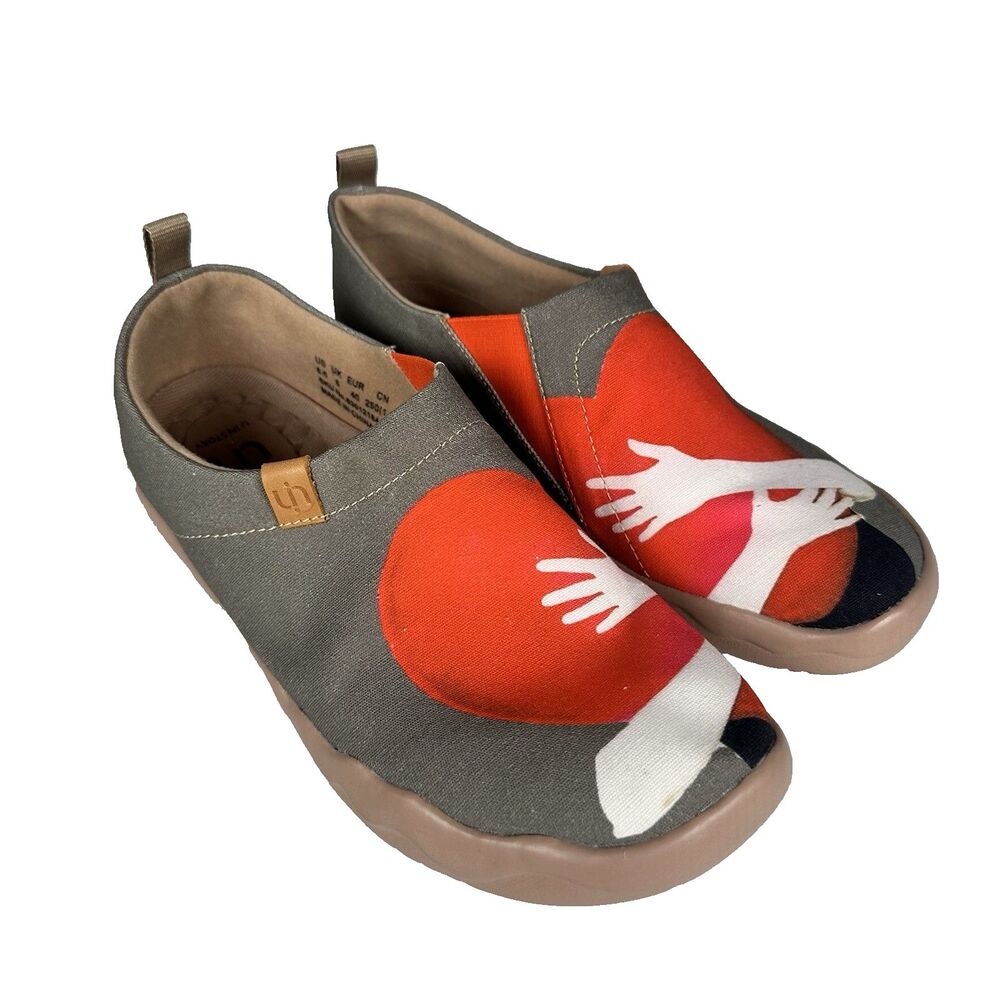 UIN Hold That Color Toledo I Women’s 8.5 Art Canvas Slip-On Travel Shoes New